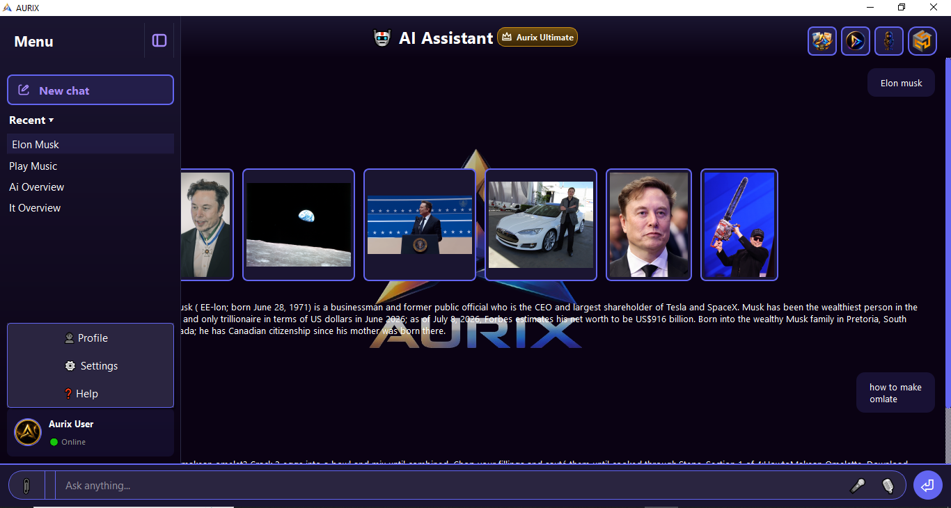 Aurix AI Assistant